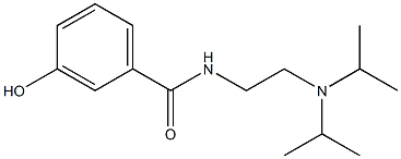 N-{2-[bis(propan-2-yl)amino]ethyl}-3-hydroxybenzamide Struktur