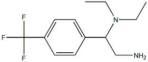 N-{2-amino-1-[4-(trifluoromethyl)phenyl]ethyl}-N,N-diethylamine Struktur