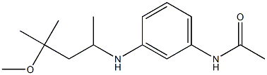 N-{3-[(4-methoxy-4-methylpentan-2-yl)amino]phenyl}acetamide Struktur