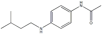 N-{4-[(3-methylbutyl)amino]phenyl}acetamide Struktur