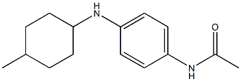 N-{4-[(4-methylcyclohexyl)amino]phenyl}acetamide Struktur