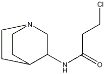 N-1-azabicyclo[2.2.2]oct-3-yl-3-chloropropanamide Struktur