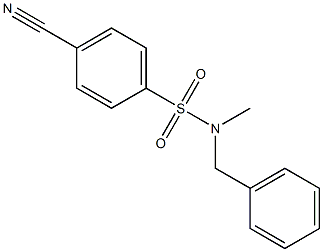 N-benzyl-4-cyano-N-methylbenzenesulfonamide Struktur