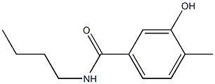 N-butyl-3-hydroxy-4-methylbenzamide Struktur