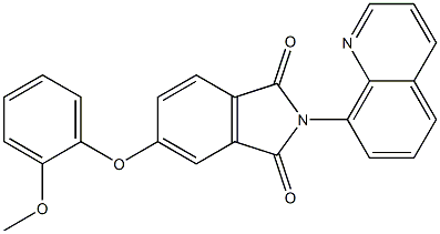 5-(2-methoxyphenoxy)-2-(8-quinolinyl)-1H-isoindole-1,3(2H)-dione Struktur