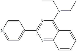 N,N-diethyl-2-(4-pyridinyl)-4-quinazolinamine Struktur