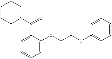 [2-(2-phenoxyethoxy)phenyl](1-piperidinyl)methanone Struktur