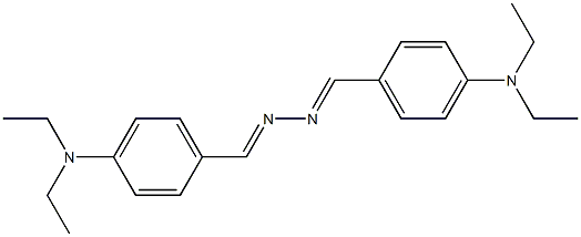 4-(diethylamino)benzaldehyde N-{(E)-[4-(diethylamino)phenyl]methylidene}hydrazone Struktur