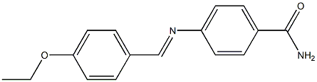 4-{[(E)-(4-ethoxyphenyl)methylidene]amino}benzamide Struktur