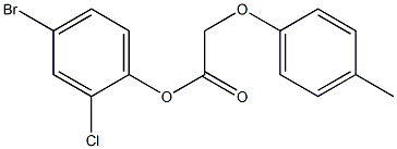 4-bromo-2-chlorophenyl 2-(4-methylphenoxy)acetate Structure