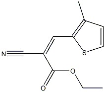 ethyl (Z)-2-cyano-3-(3-methyl-2-thienyl)-2-propenoate Struktur