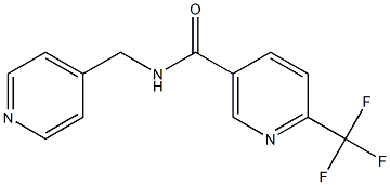 N-(4-pyridinylmethyl)-6-(trifluoromethyl)nicotinamide Struktur