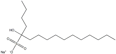 5-Hydroxyhexadecane-5-sulfonic acid sodium salt Struktur