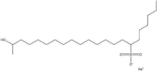 21-Hydroxydocosane-7-sulfonic acid sodium salt Struktur