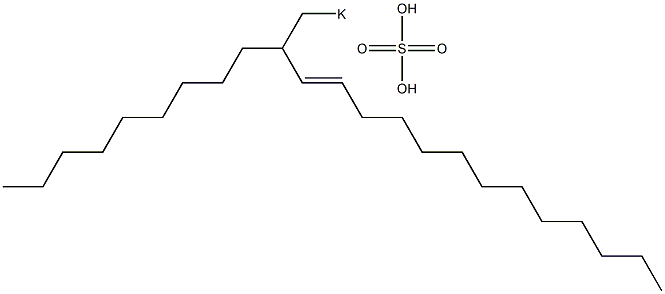 Sulfuric acid 2-nonyl-3-pentadecenyl=potassium ester salt Struktur