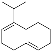 1,2,4a,5,6,7-Hexahydro-4-isopropylnaphthalene Struktur