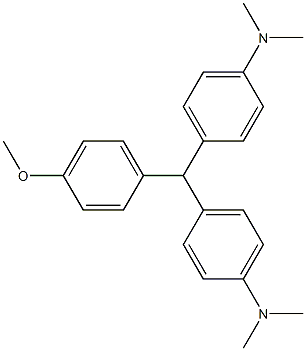 4,4'-[(4-Methoxyphenyl)methylene]bis(N,N-dimethylaniline) Struktur