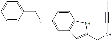 2-[(1-Propynyl)aminomethyl]-5-(benzyloxy)-1H-indole Struktur