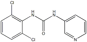 1-[(2,6-Dichlorophenyl)]-3-(pyridin-3-yl)urea Struktur