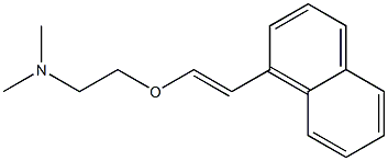 1-[(E)-2-[2-(Dimethylamino)ethoxy]vinyl]naphthalene Struktur