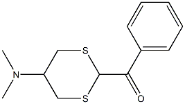 2-Benzoyl-5-(dimethylamino)-1,3-dithiane Struktur