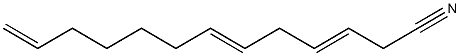 3,6,12-Tridecatrienenitrile Struktur