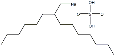 Sulfuric acid 2-hexyl-3-nonenyl=sodium ester salt Struktur