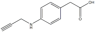 2-[p-(2-Propynylamino)phenyl]acetic acid Struktur