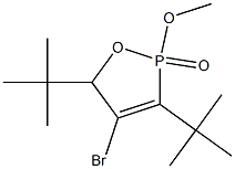 2-Methoxy-3-tert-butyl-4-bromo-5-tert-butyl-2,5-dihydro-1,2-oxaphosphole 2-oxide Struktur