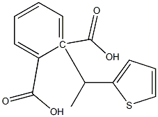 (+)-Phthalic acid hydrogen 1-[(R)-1-(2-thienyl)ethyl] ester Struktur