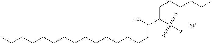 8-Hydroxytricosane-7-sulfonic acid sodium salt Struktur