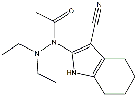 2-[(Diethylamino)acetylamino]-4,5,6,7-tetrahydro-1H-indole-3-carbonitrile Struktur