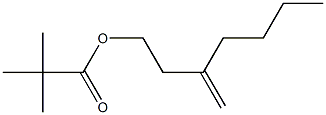 1-(Pivaloyloxy)-3-methyleneheptane Struktur