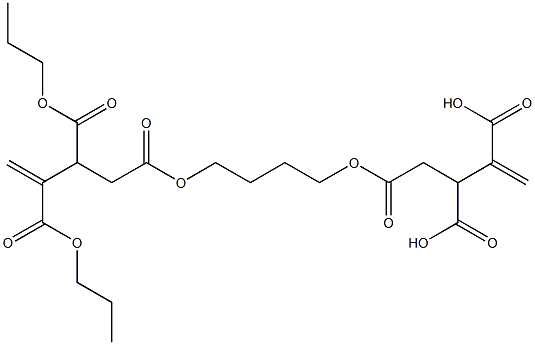 4,4'-[1,4-Butanediylbis(oxycarbonyl)]bis(1-butene-2,3-dicarboxylic acid dipropyl) ester Struktur