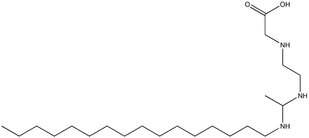 N-[2-[1-(Hexadecylamino)ethylamino]ethyl]glycine Struktur