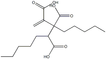 3-Butene-1,2,3-tricarboxylic acid 1,2-dipentyl ester Struktur