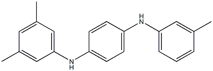 N-(3,5-Dimethylphenyl)-N'-(3-methylphenyl)-p-phenylenediamine Struktur