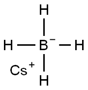 Cesium tetrahydroborate Struktur