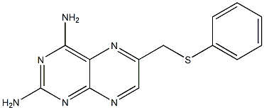 6-(Phenylthiomethyl)pteridine-2,4-diamine Struktur