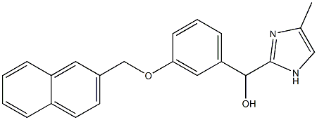 [3-[(2-Naphthalenyl)methoxy]phenyl](4-methyl-1H-imidazol-2-yl)methanol Struktur