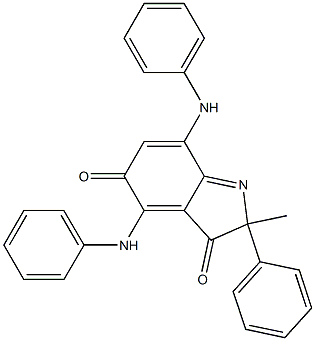 4,7-Bis(phenylamino)-2-methyl-2-phenyl-2H-indole-3,5-dione Struktur