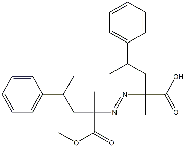 2,2'-Azobis(2-methyl-4-phenylvaleric acid methyl) ester Struktur