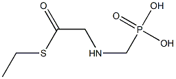 [(Phosphonomethyl)amino]thioacetic acid S-ethyl ester Struktur