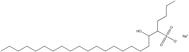 6-Hydroxytetracosane-5-sulfonic acid sodium salt Struktur