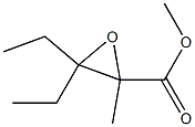 3,3-Diethyl-2-methyloxirane-2-carboxylic acid methyl ester Struktur