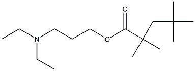 2,2,4,4-Tetramethylvaleric acid 3-(diethylamino)propyl ester Struktur