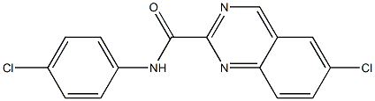 N-(4-Chlorophenyl)-6-chloroquinazoline-2-carboxamide Struktur