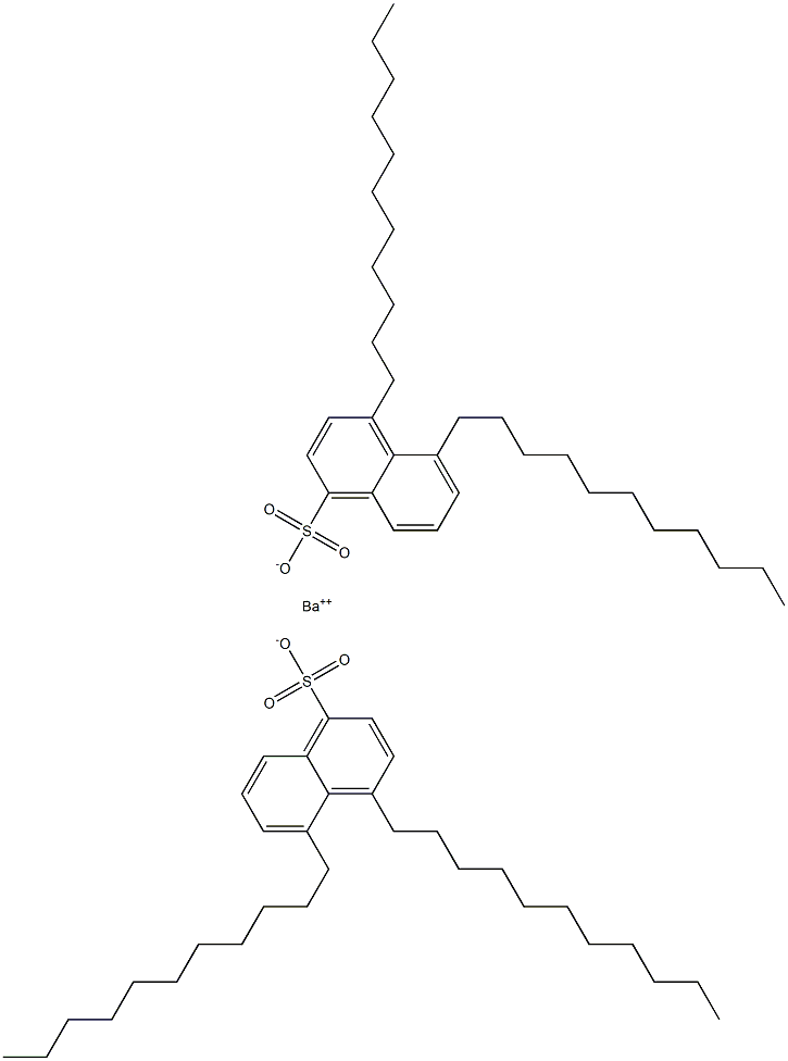 Bis(4,5-diundecyl-1-naphthalenesulfonic acid)barium salt Struktur