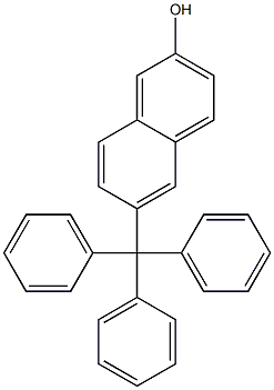 6-(Triphenylmethyl)-2-naphthol Struktur