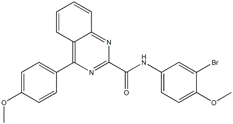 N-(4-Methoxy-3-bromophenyl)-4-(4-methoxyphenyl)quinazoline-2-carboxamide Struktur